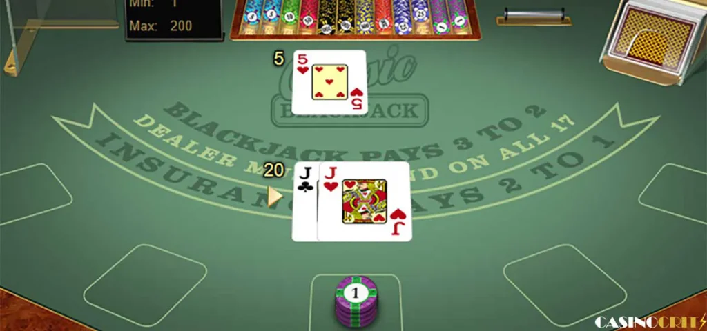 blackjack gold series table